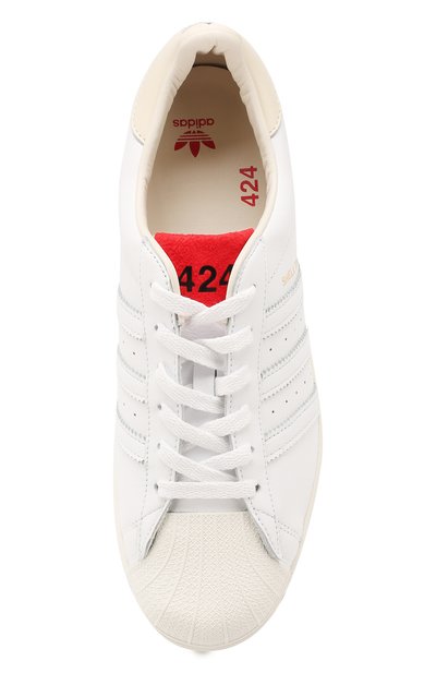 Кожаные кеды adidas x 424 shell toe ADIDAS ORIGINALS, арт. FW7624, фото 5
