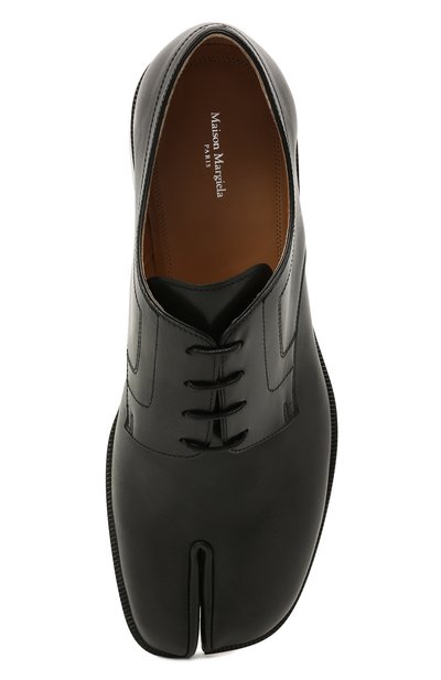 Кожаные дерби tabi MAISON MARGIELA черного цвета по цене 88100 руб., арт. S97WQ0052/P3292, фото 5 Кожаные дерби tabi MAISON MARGIELA, арт. S97WQ0052/P3292, фото 5