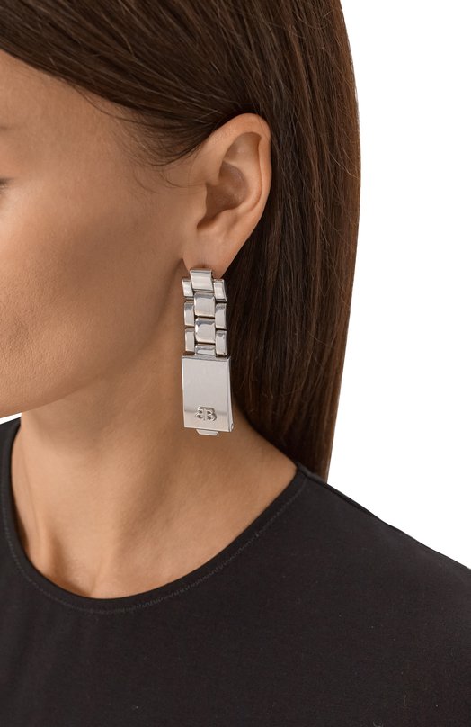 Серьги Balenciaga 792588/TZA1S Серебряный  792588/TZA1S Фото 2