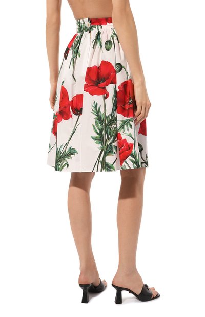 Хлопковая юбка DOLCE & GABBANA, арт. F4CLQT/HS5NN, фото 4