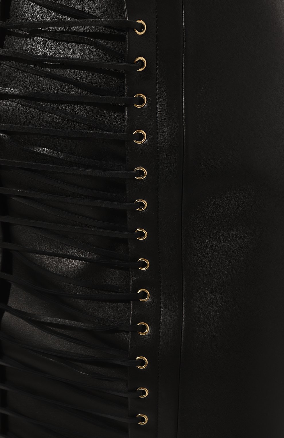 Кожаная юбка BALMAIN, арт. AF0LD300LB24, фото 5