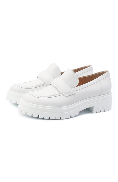 Кожаные лоферы argo GIANVITO ROSSI, арт. G25159.20G0M.CLNBIAN, фото 1