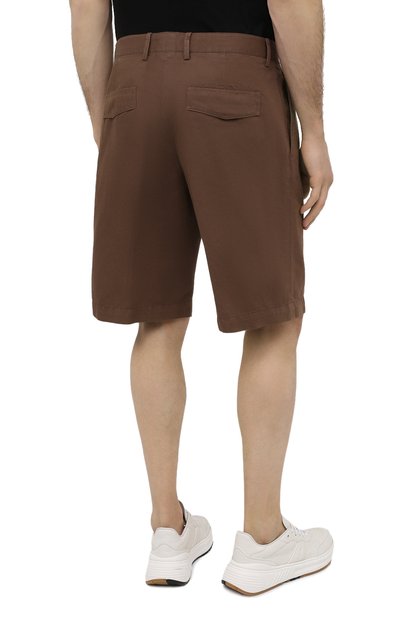 Шорты из хлопка и льна ZEGNA, арт. UWI37/TB05, фото 4