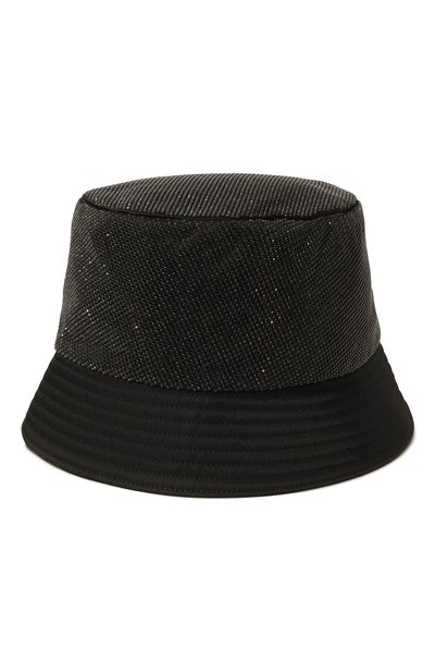 Панама с отделкой стразами PRADA черного цвета по цене 88000 руб., арт. 2HC137-2D0S-F0002, фото 3 Панама с отделкой стразами PRADA, арт. 2HC137-2D0S-F0002, фото 3