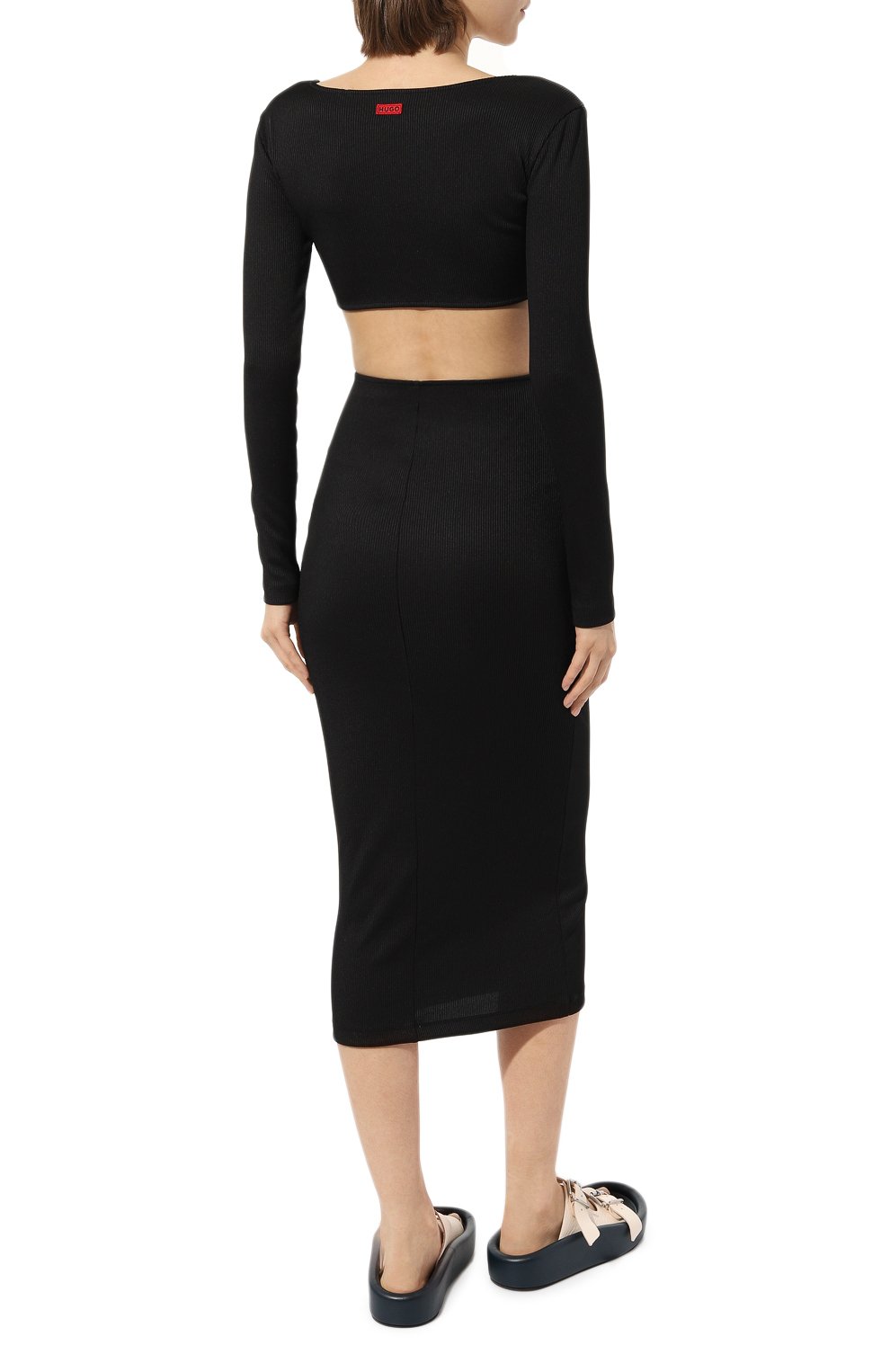 Платье HUGO черного цвета по цене 22800 руб., арт. 50495134, фото 4 Платье HUGO, арт. 50495134, фото 4