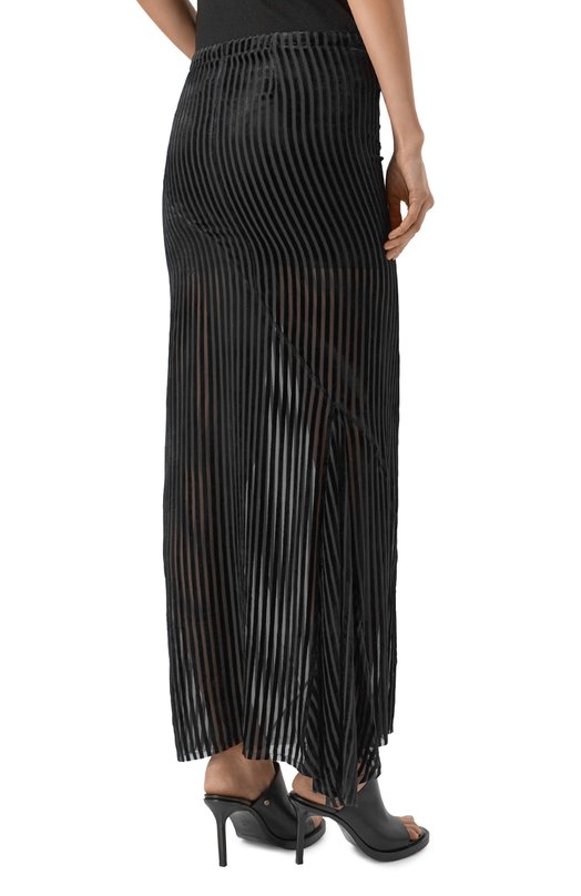 Юбка из вискозы и шелка Ann Demeulemeester B0010457/FA714 Чёрный  B0010457/FA714 Фото 4