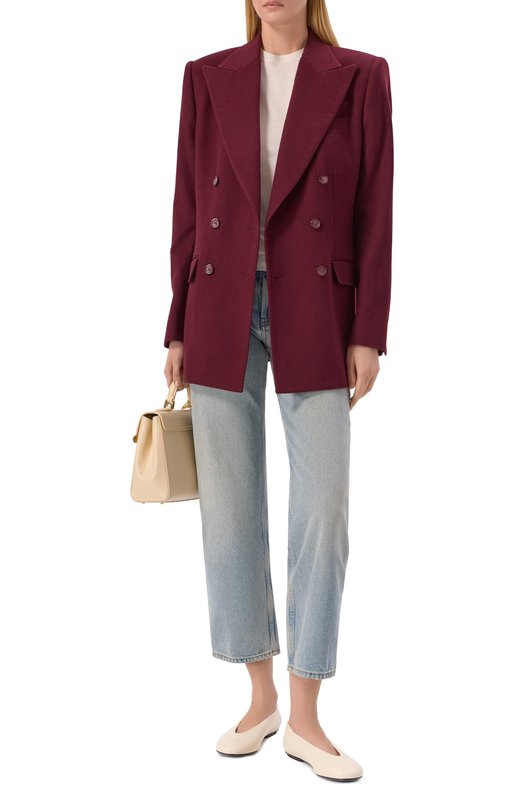 Кожаные балетки Swan Sergio Rossi B14310/MVIN14 Кремовый  B14310/MVIN14 Фото 3