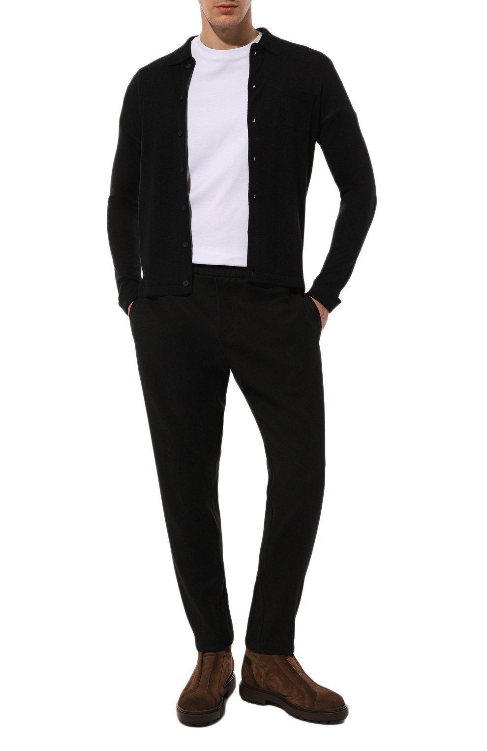 Замшевые ботинки stmoriz SANTONI, арт. MGSG18972DARBGEX, фото 2