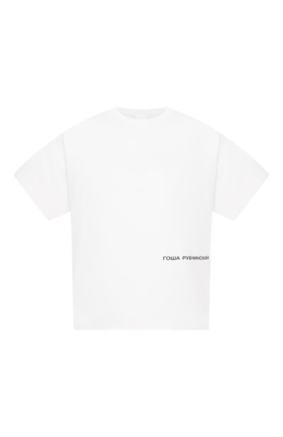 Хлопковая футболка ГОША РУБЧИНСКИЙ, арт. TSH_0205_WHITE