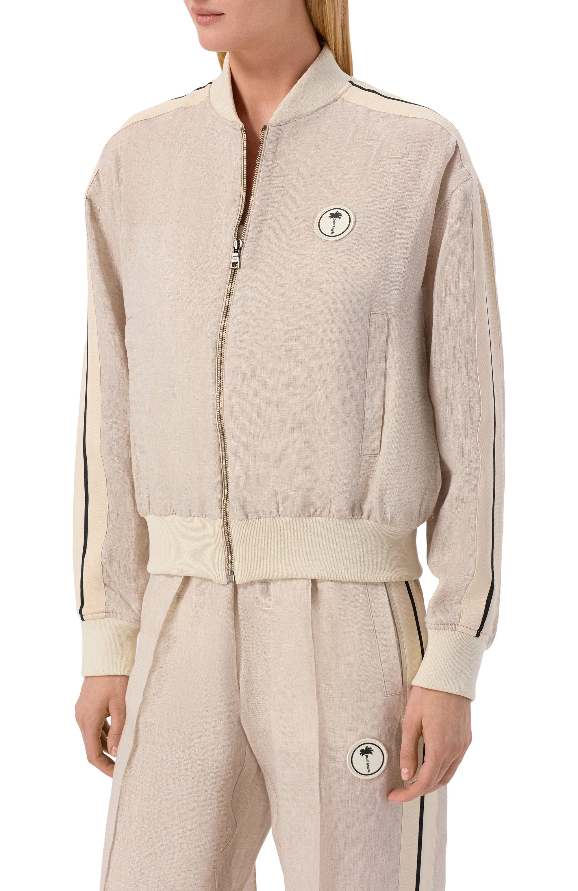 Льняной бомбер PALM ANGELS, арт. PWBD06BS26FAB001, фото 3