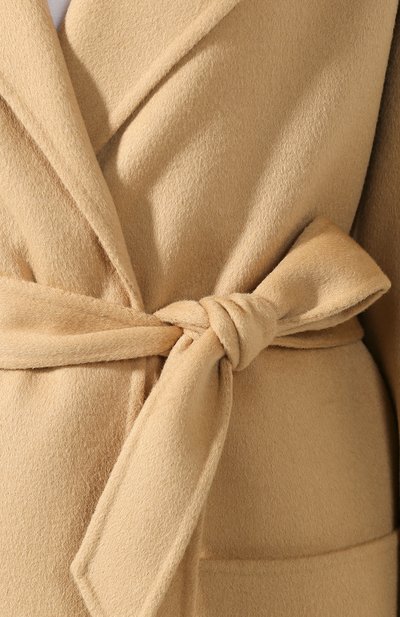 Пальто из смеси шерсти и шелка NANUSHKA, арт. ALAM0_CASHEW_D0UBLE SILK W00L BLEND, фото 5
