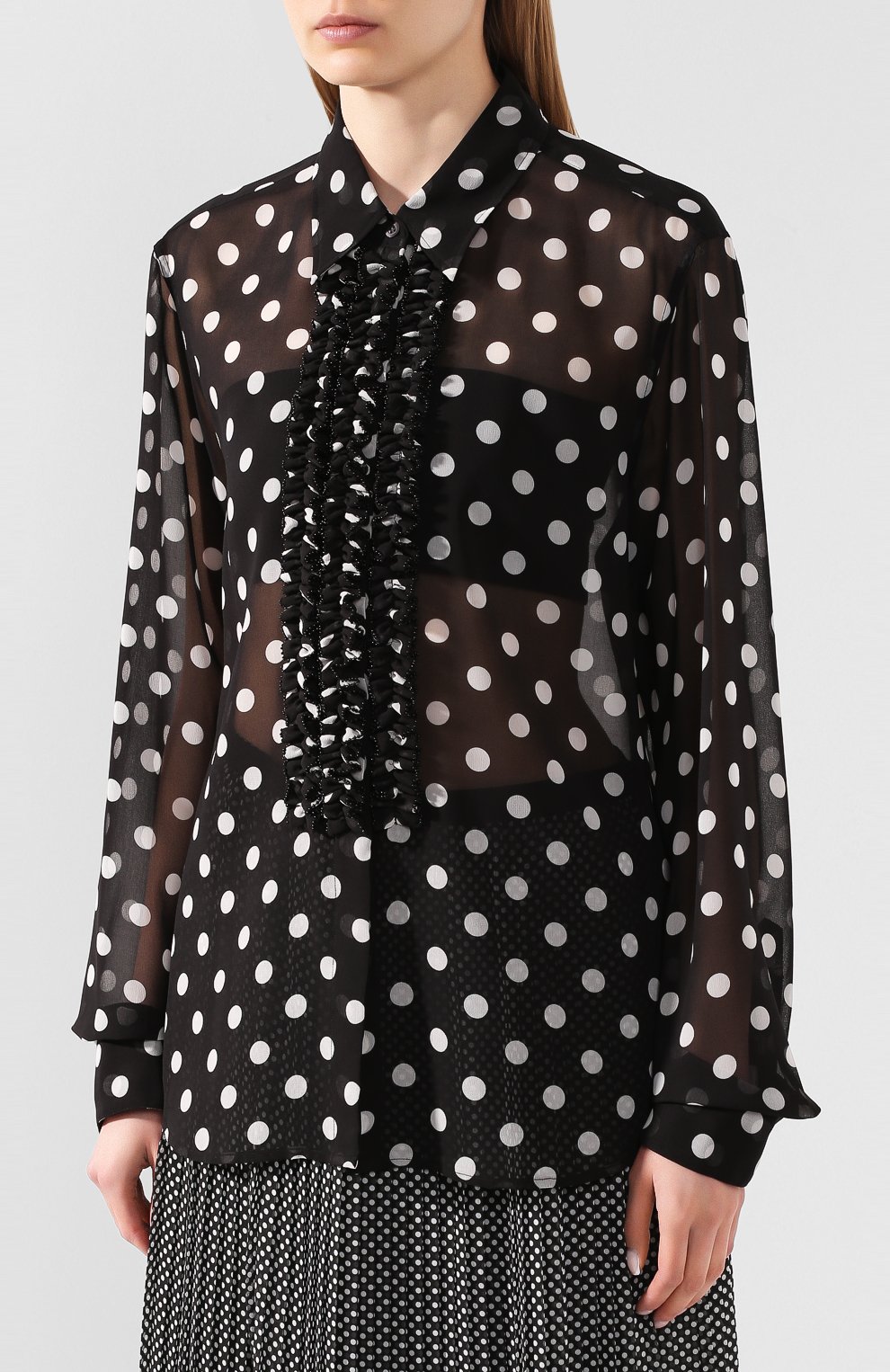 Блузка в горох DRIES VAN NOTEN, арт. 201-18641-9421, фото 3