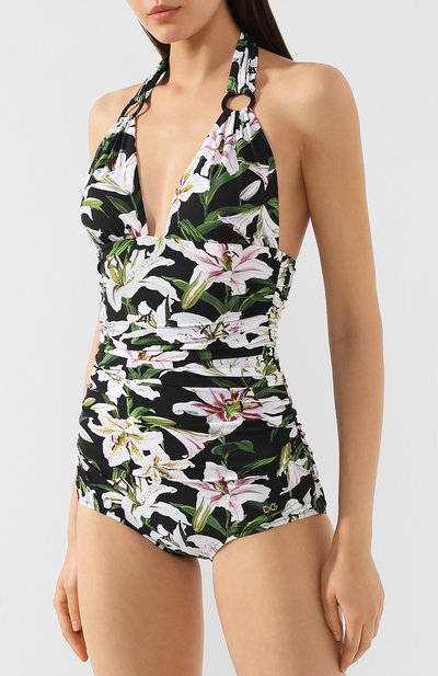 Слитный купальник DOLCE & GABBANA черного цвета по цене 73650 руб., арт. 09A44J/FSGQR, фото 2 Слитный купальник DOLCE & GABBANA, арт. 09A44J/FSGQR, фото 2