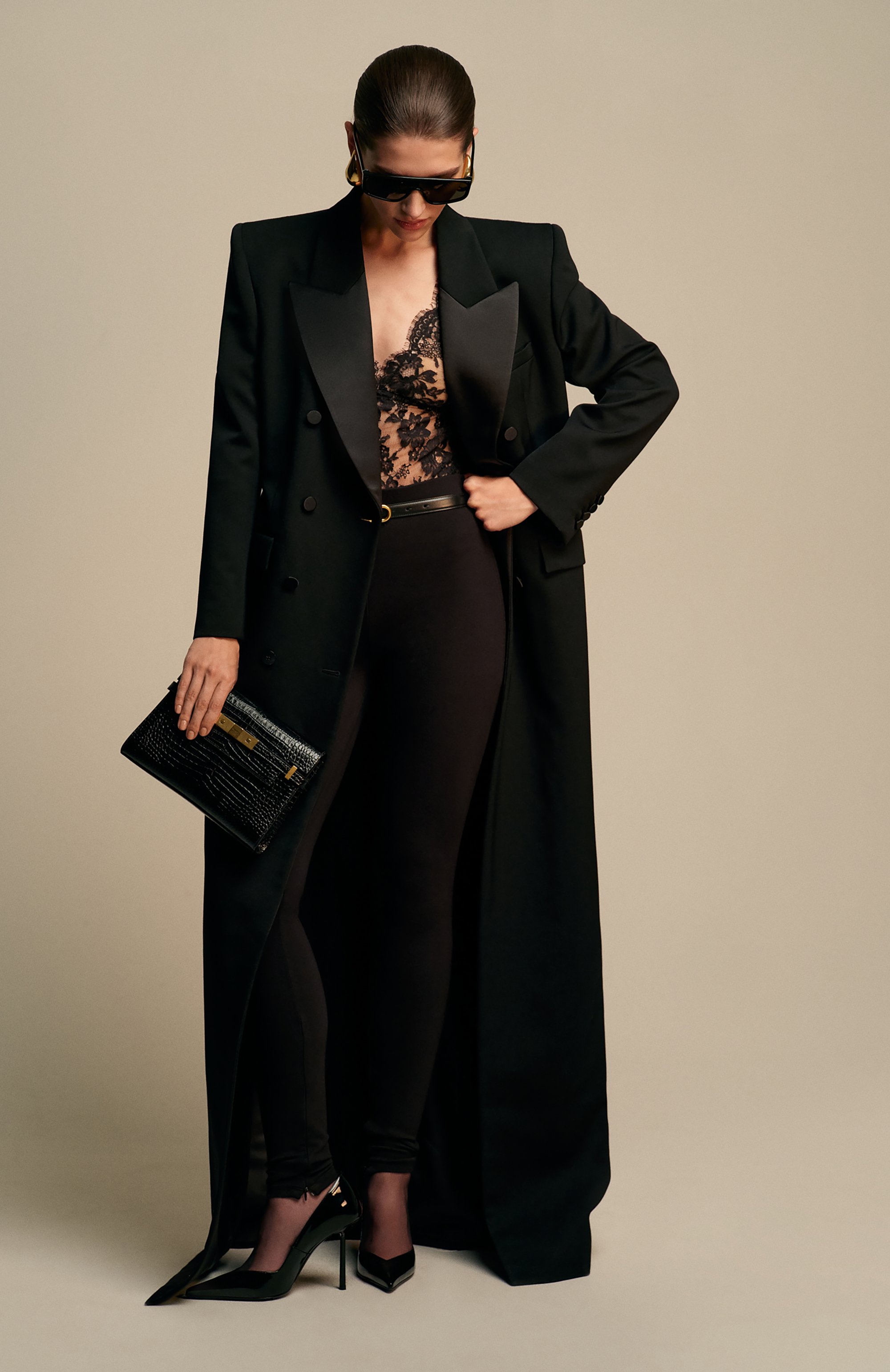 Шерстяное платье SAINT LAURENT, арт. 833187/Y7E63, фото 6