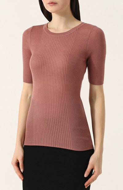 Приталенный шерстяной топ с коротким рукавом ALEXANDERWANG.T, арт. 4K481035M8, фото 3