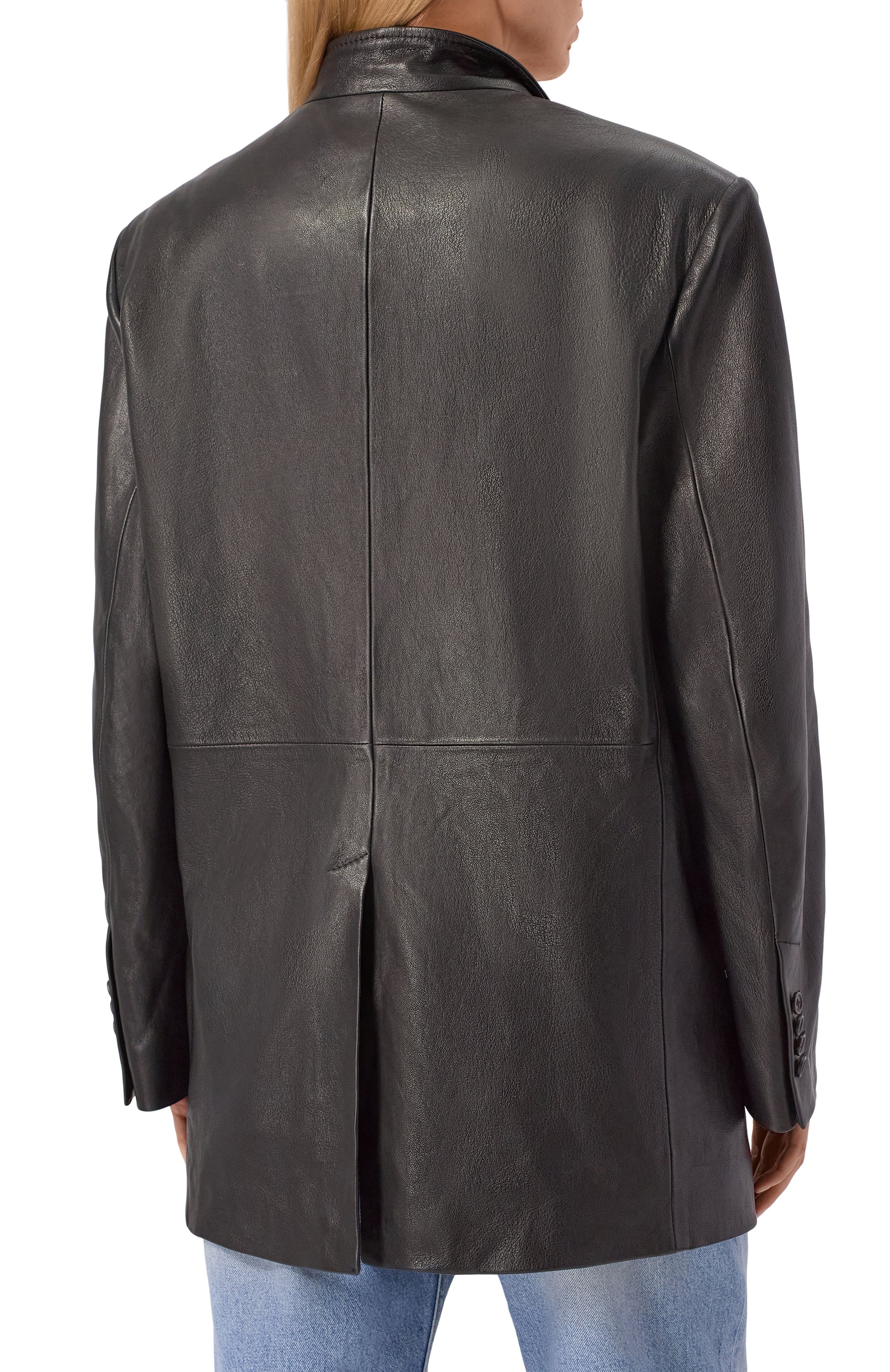 Кожаный жакет THE ATTICO, арт. 251WCG00084/LBT137AA, фото 4