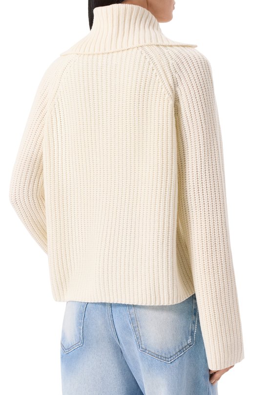 Кардиган из шерсти и кашемира Allude 255/17670 Кремовый  255/17670 Фото 4