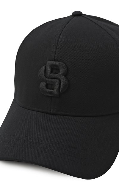 Хлопковая бейсболка BOSS черного цвета по цене 7490 руб., арт. 50533299, фото 3 Хлопковая бейсболка BOSS, арт. 50533299, фото 3