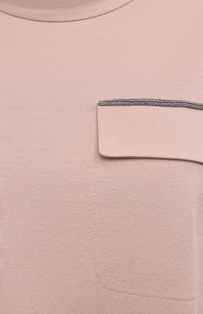 Хлопковая футболка BRUNELLO CUCINELLI, арт. MPA45BM500, фото 5