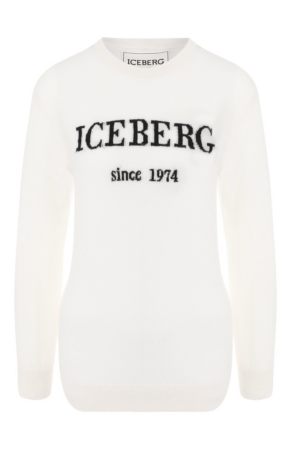 Кашемировый пуловер ICEBERG бежевого цвета по цене 59950 руб., арт. 19I I2P0/A026/7003, фото 1 Кашемировый пуловер ICEBERG, арт. 19I I2P0/A026/7003, фото 1