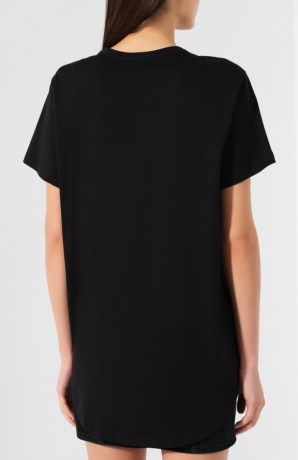 Хлопковая футболка ANN DEMEULEMEESTER черного цвета по цене 16000 руб., арт. 1901-3967-228-099, фото 4 Хлопковая футболка ANN DEMEULEMEESTER, арт. 1901-3967-228-099, фото 4