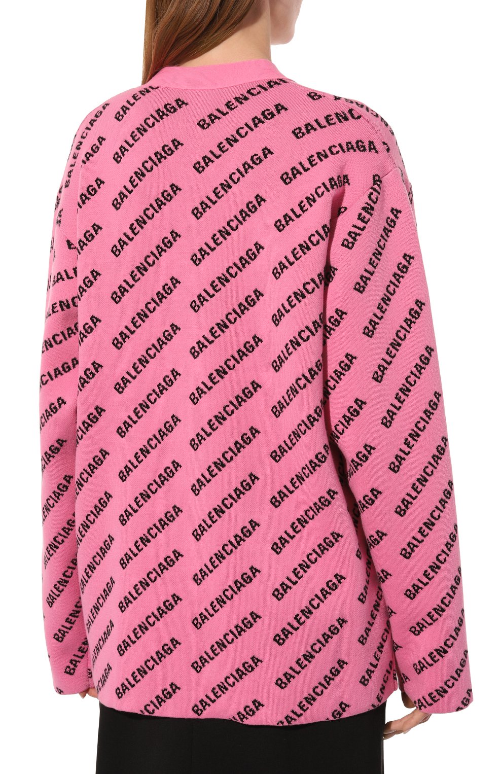 Хлопковый кардиган BALENCIAGA розового цвета по цене 225000 руб., арт. 733891/T3233, фото 4 Хлопковый кардиган BALENCIAGA, арт. 733891/T3233, фото 4
