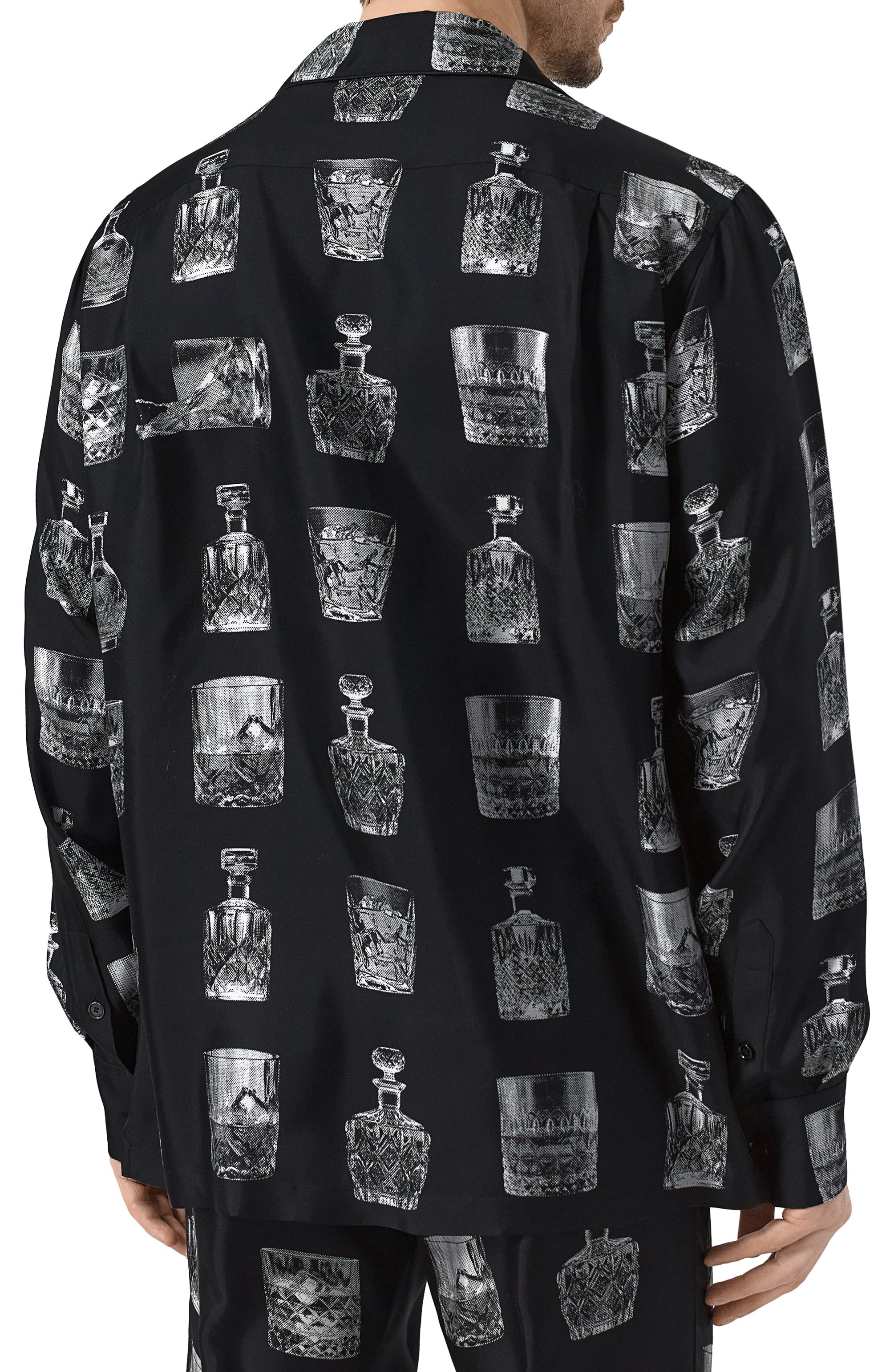 Шелковая сорочка DOLCE & GABBANA черного цвета по цене 196500 руб., арт. G5IF1T/HI1V0, фото 4 Шелковая сорочка DOLCE & GABBANA, арт. G5IF1T/HI1V0, фото 4