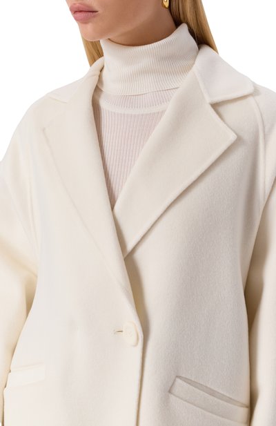 Полупальто из шерсти и кашемира MAX MARA STUDIO, арт. GUINEA, фото 5
