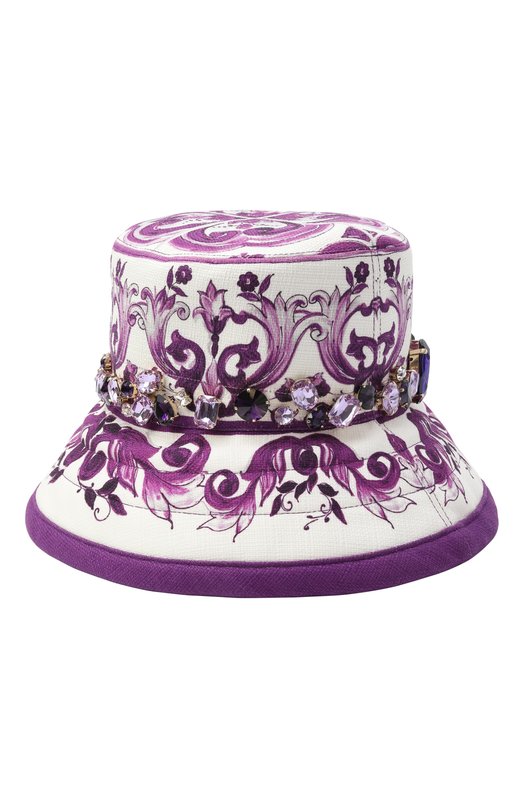 Хлопковая панама Dolce & Gabbana FH671Z/FPFSU Фиолетовый  FH671Z/FPFSU Фото 2