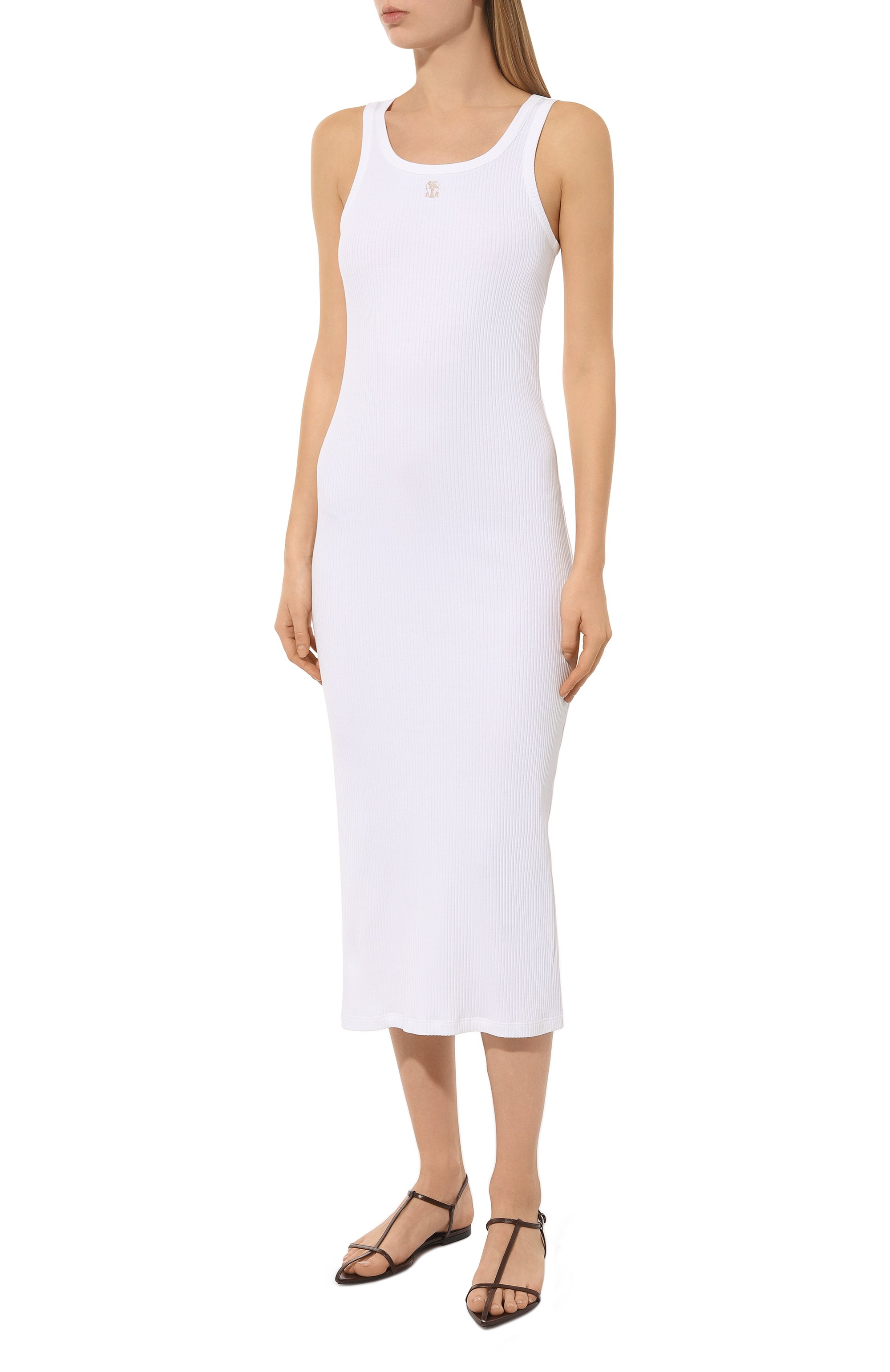 Хлопковое платье BRUNELLO CUCINELLI, арт. ML171B1310, фото 3