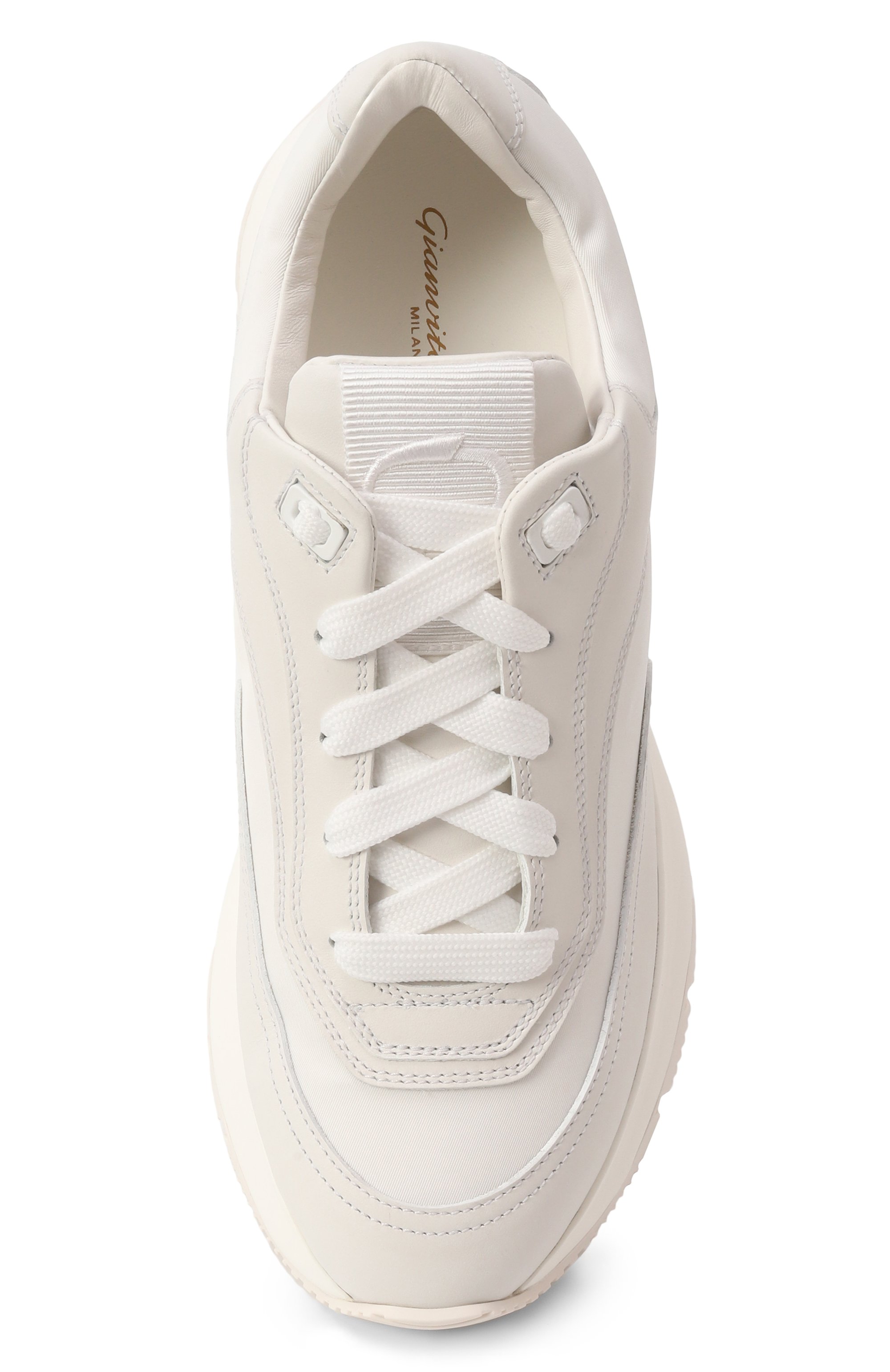 Комбинированные кроссовки 24 GIANVITO ROSSI, арт. S25310.W1WHT.CFSBIBI, фото 6