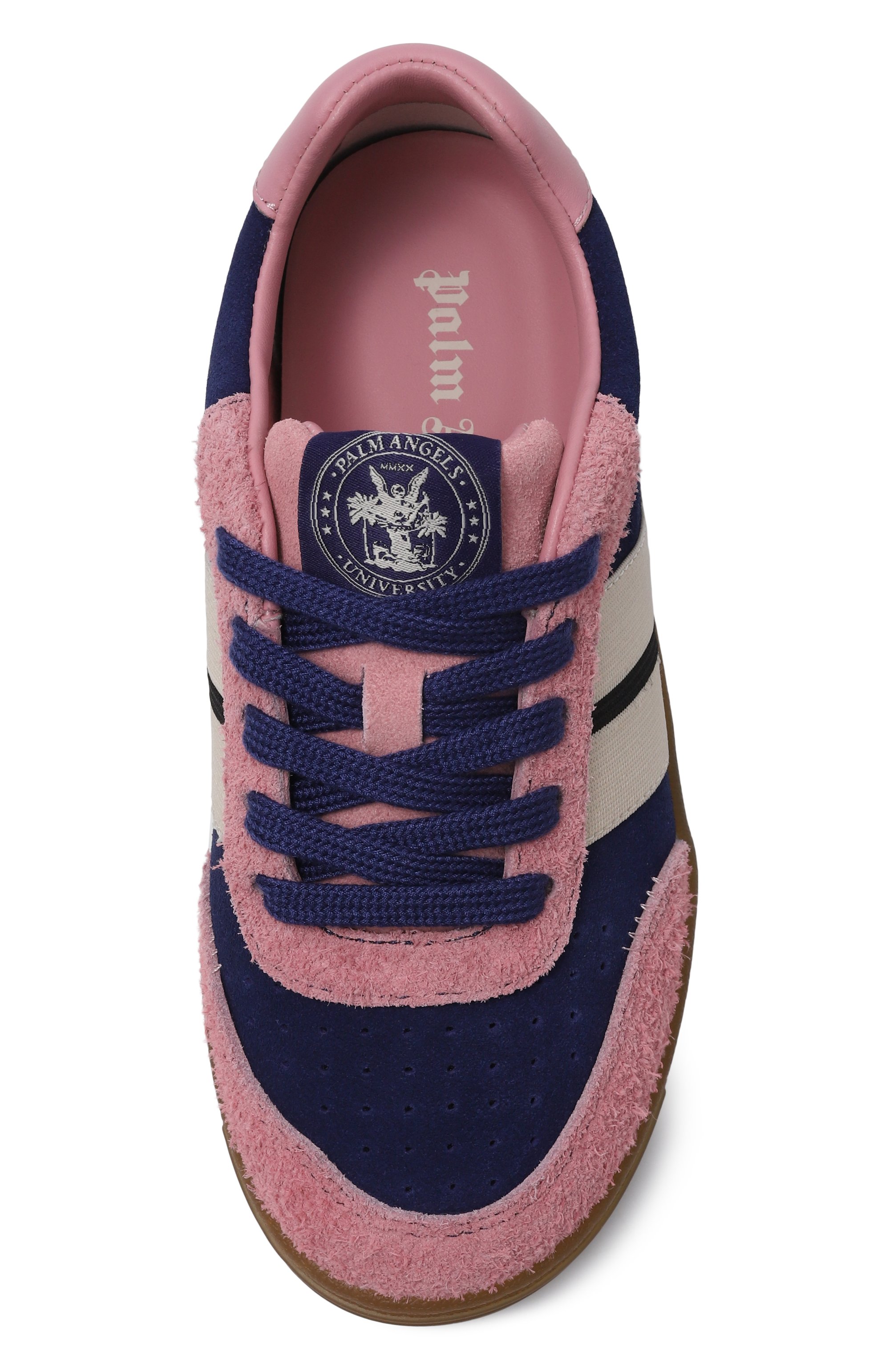 Замшевые кеды PALM ANGELS, арт. PGIA015F25LEA001, фото 4