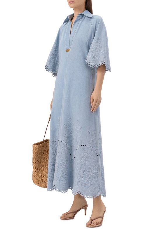 Джинсовое платье Zimmermann 7216DRS263 Голубой  7216DRS263 Фото 2