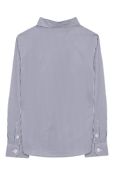 Хлопковая рубашка EMPORIO ARMANI синего цвета по цене 11300 руб., арт. 6G4C02/4NGPZ, фото 2 Хлопковая рубашка EMPORIO ARMANI, арт. 6G4C02/4NGPZ, фото 2