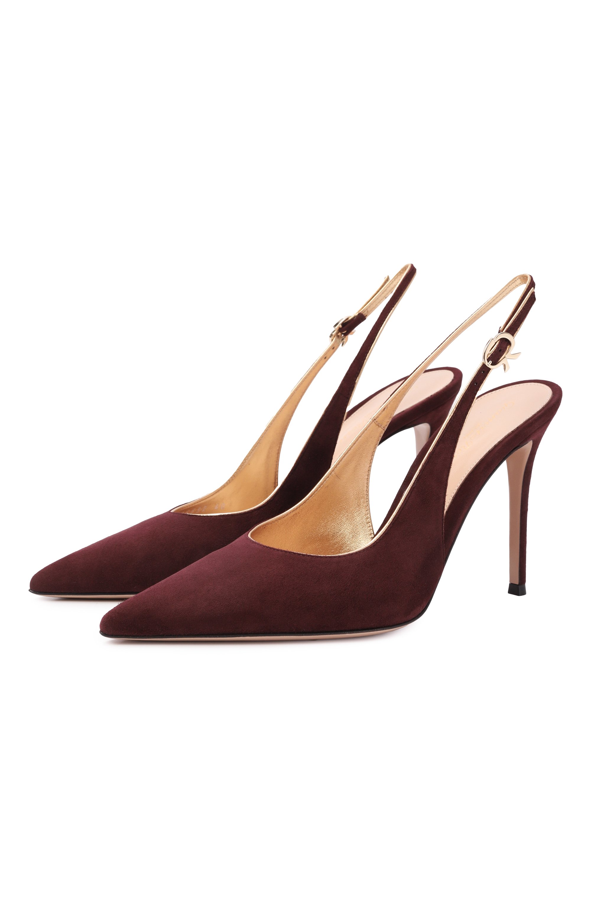 Замшевые туфли ribbon sling 95 GIANVITO ROSSI, арт. G95532.95RIC.XCKRYMK, фото 1