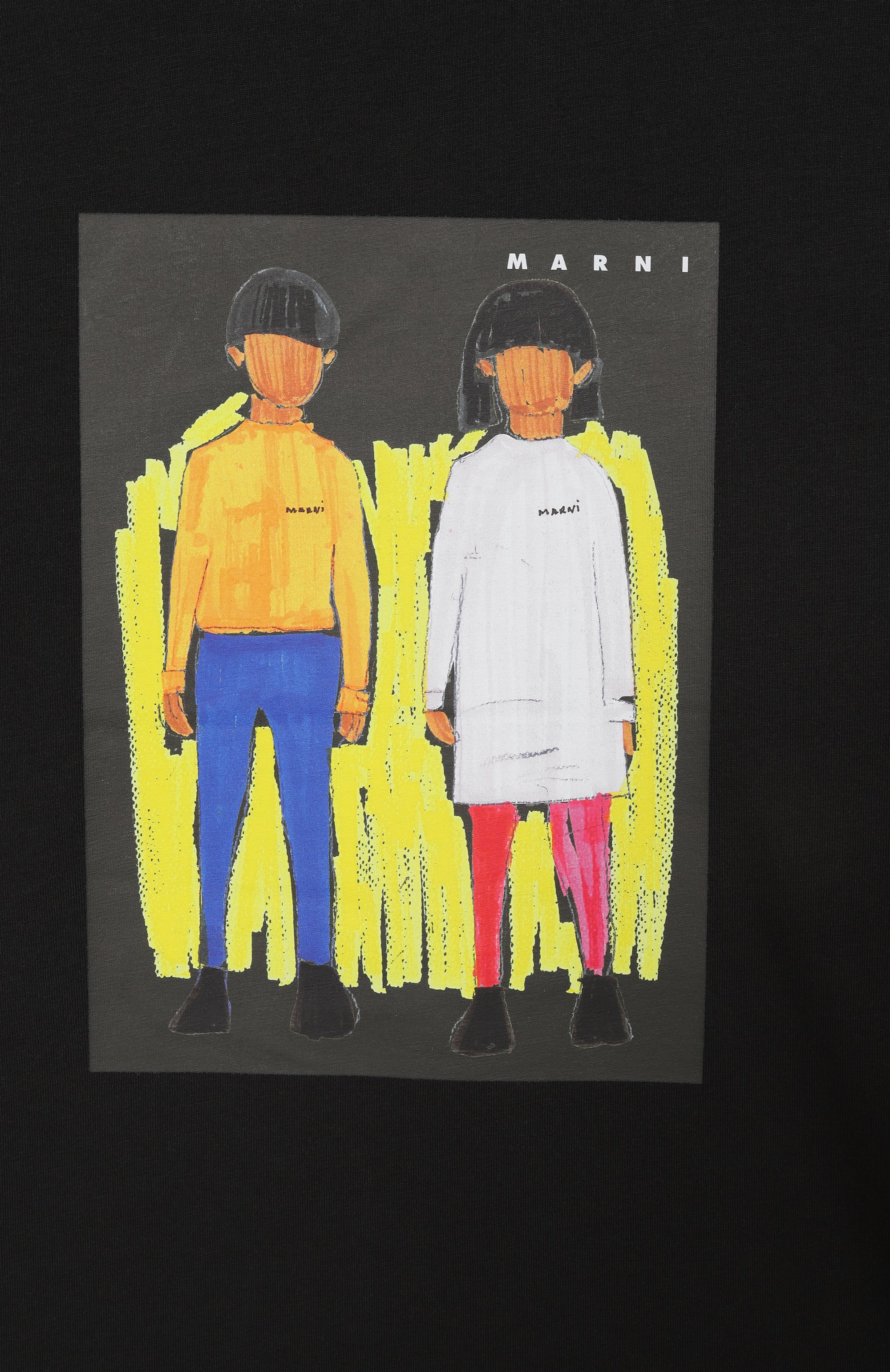 Хлопковая футболка MARNI, арт. M01671/M00HZ, фото 3