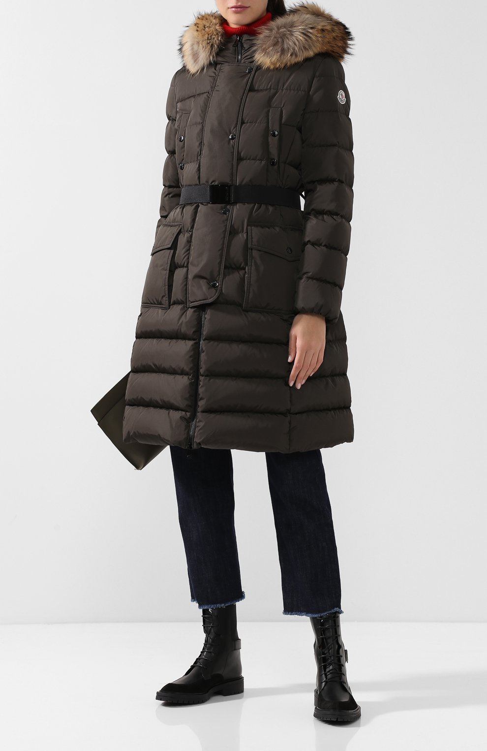 Пуховик с меховой отделкой капюшона MONCLER, арт. D2-093-49884-25-68065, фото 2