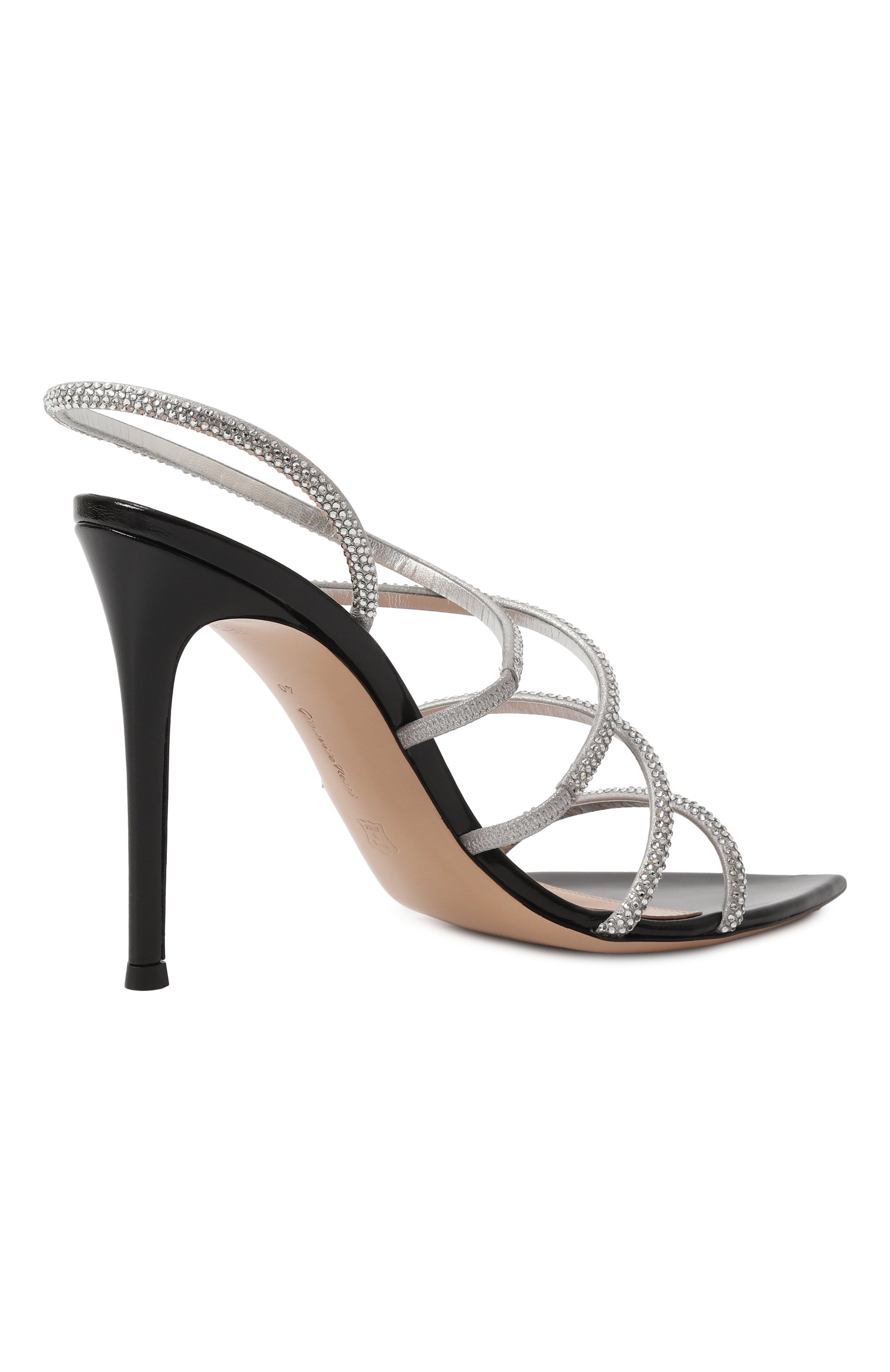 Кожаные босоножки ettie GIANVITO ROSSI, арт. G32439.15RIC.BNUARNE, фото 5