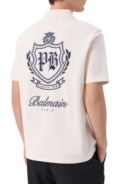 Хлопковое поло BALMAIN, арт. FH0GC026/GF33, фото 4