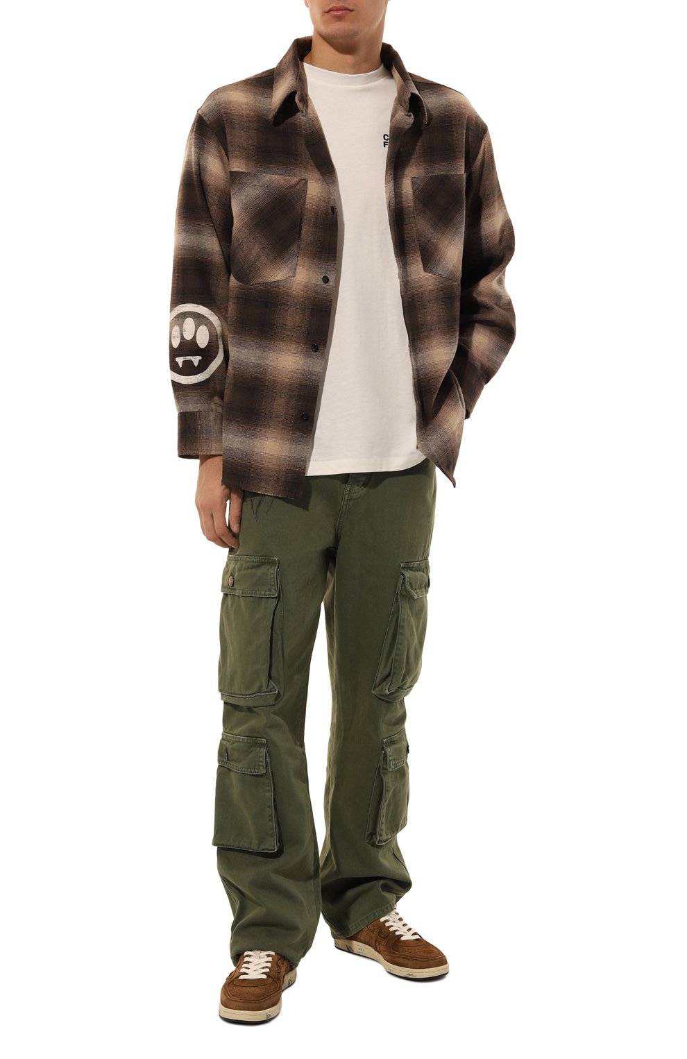 Хлопковые брюки-карго BARROW, арт. F4BWMAPA018, фото 2