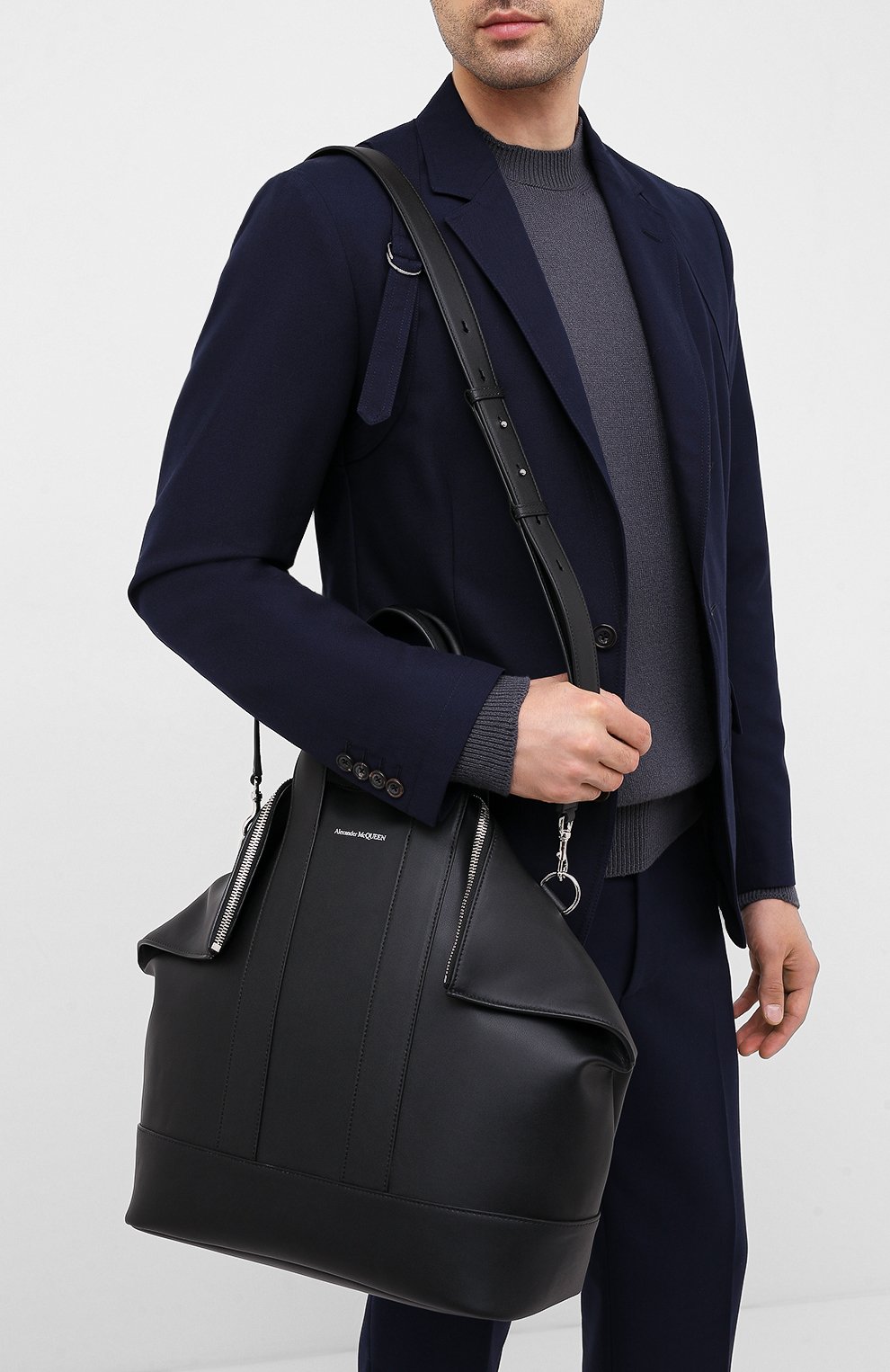Кожаная сумка ALEXANDER MCQUEEN, арт. 575546/1C00N, фото 5