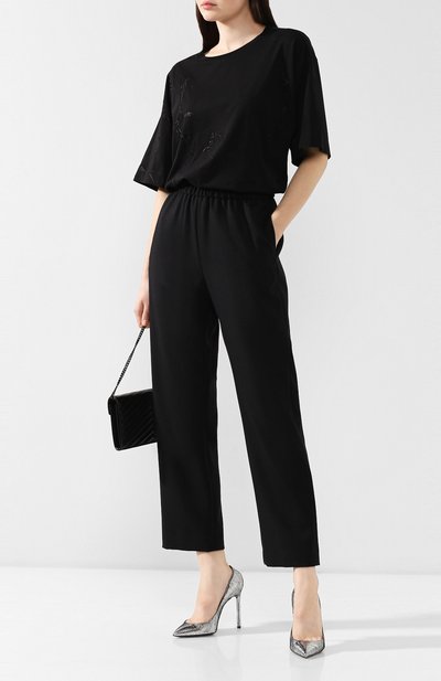 Хлопковая футболка DRIES VAN NOTEN черного цвета по цене 22900 руб., арт. 192-11179-8611, фото 2 Хлопковая футболка DRIES VAN NOTEN, арт. 192-11179-8611, фото 2