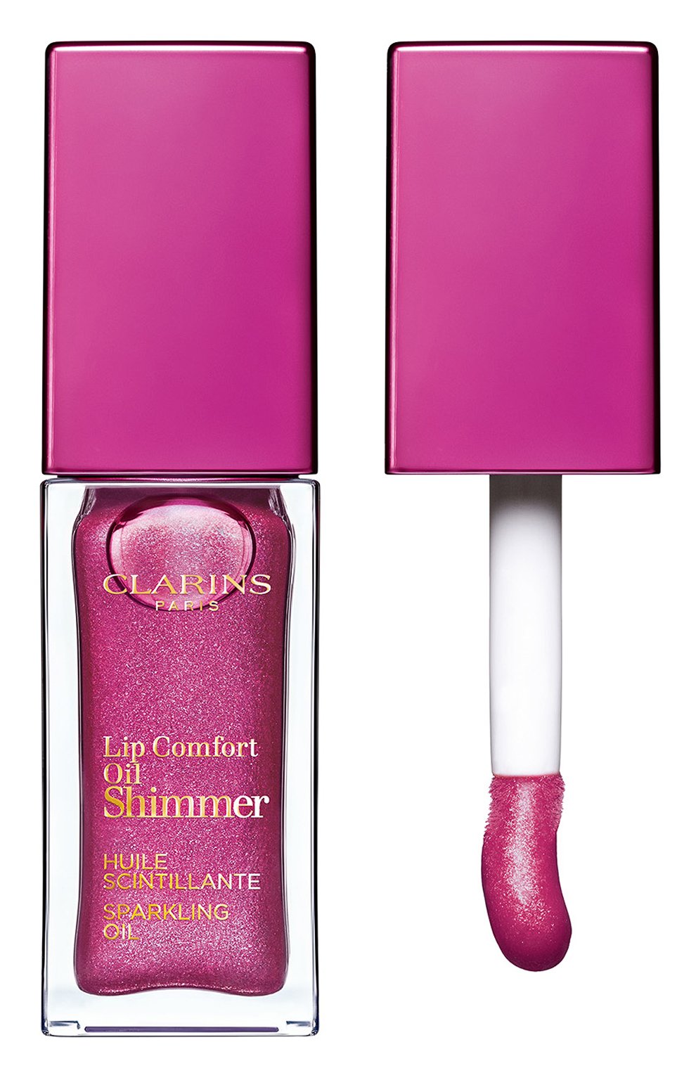 Мерцающее масло для губ lip comfort oil shimmer, 03 funky raspberry (7ml) CLARINS, арт. 80074332, фото 1