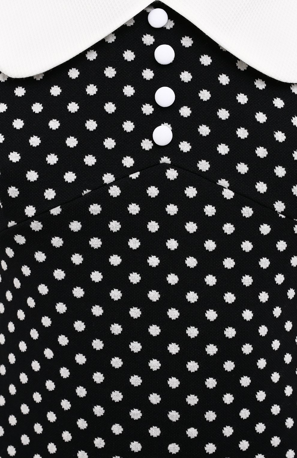 Платье MIU MIU черно-белого цвета по цене 145000 руб., арт. MJA815-1DVC-F0002, фото 5 Платье MIU MIU, арт. MJA815-1DVC-F0002, фото 5