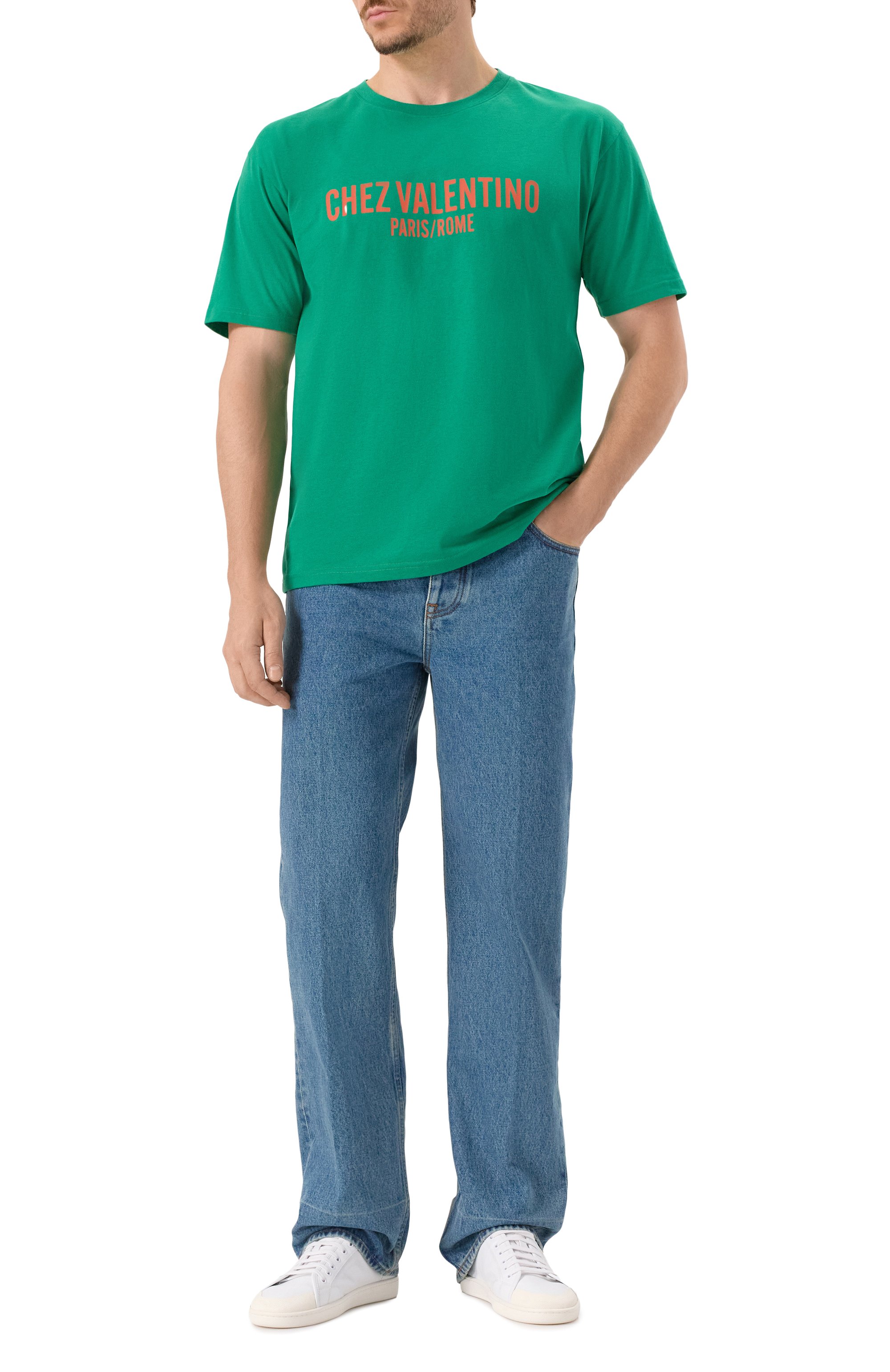 Хлопковая футболка VALENTINO, арт. 7V3MG16P/APG, фото 2