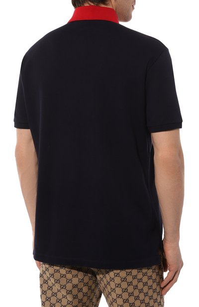 Хлопковое поло GUCCI, арт. 574086 XJA6C, фото 4