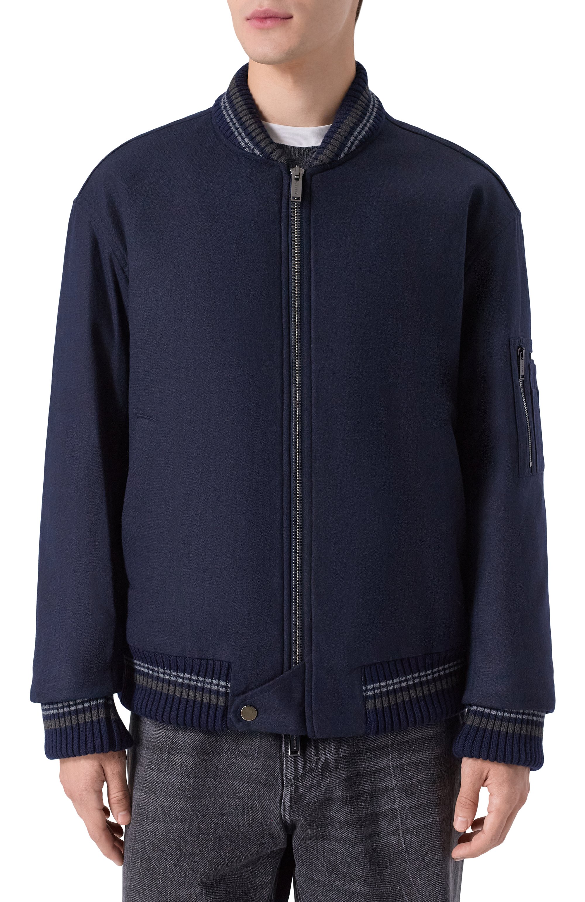 Бомбер из шерсти и шелка ICEBERG, арт. 0090/3080, фото 3