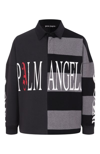 Мужское хлопковое поло PALM ANGELS, арт. PMGC01BF25FAB001