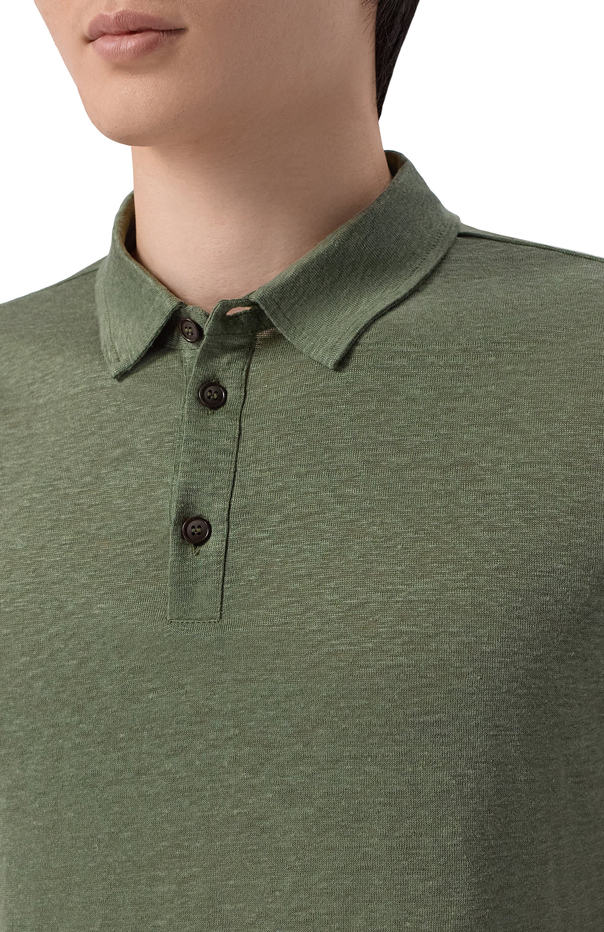 Льняное поло GIORGIO ARMANI, арт. 3RSF80/SJJMZ, фото 5