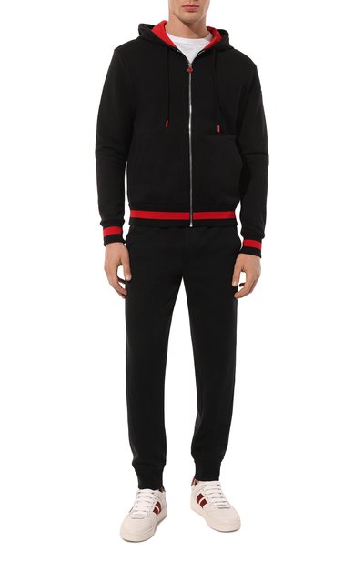 Хлопковая толстовка KITON черного цвета по цене 99500 руб., арт. UMKZ010, фото 2 Хлопковая толстовка KITON, арт. UMKZ010, фото 2